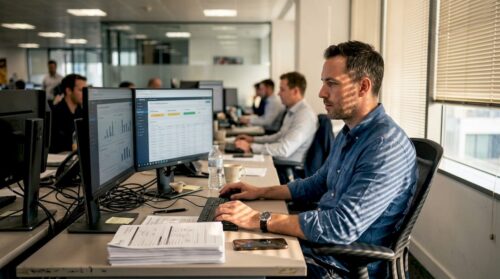 Operations manager reviews forex client onboarding